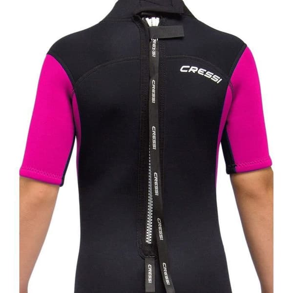 Cressi Med X Junior Shorty Våtdräkt Barn Unisex, Svart/Rosa, L (L (12/13 år) - LV438504
