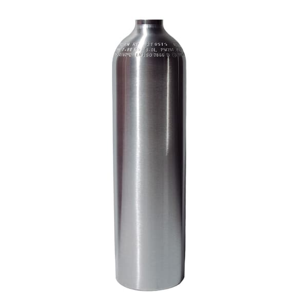 Metalsub S40 Aluminium 207 Bar Cylinder Sukelluspullo Hopeinen