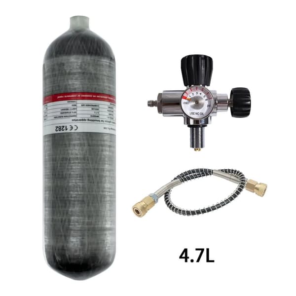 TUXING Sylinteri, 4.7L Hiilikuitu, 300 BAR Työpaine,4.7L venttiilillä