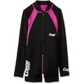 Miniatyrbild 1 av 3: Cressi Sub S.p.A. Shorty Kids Swimware Unisex barnbaddräkt, svart/rosa/långärmad, S (2 år) -