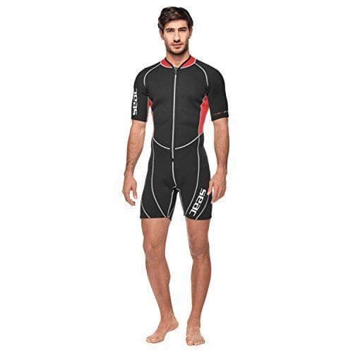 Seac - Shorty 2,5 mm Ciao Neoprene våtdräkt - Svart (svart/röd) - Medium - 0010067012055A