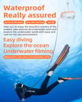 Miniatyrbild 5 av 6: bärbar dykventilator, scuba, snorkelutrustning, 7m maxdjup, 50 minuters batteritid, 9000mAh utbytbart batteri