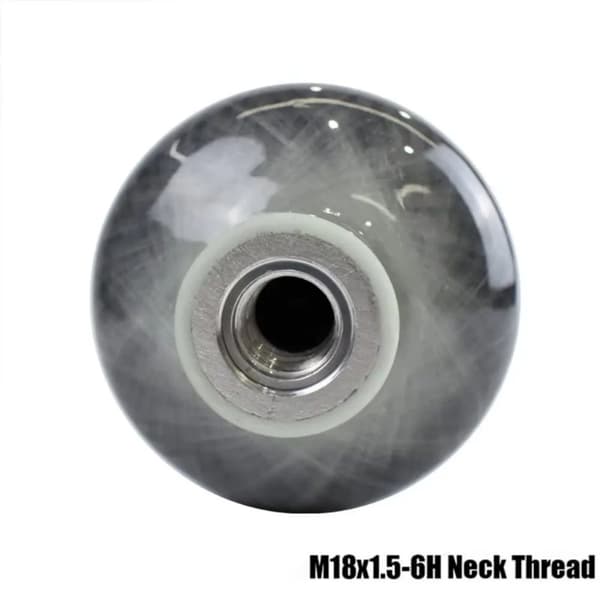 4500psi/300Bar 4,7L kolfibercylinder med ventil, högtryckstank för dykning med M18*1,5 gänga
