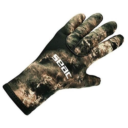 SEAC Anatomic Camo 3,5 mm neopren dyk- och spjutfiskehandskar kamouflage - 0160035067105A