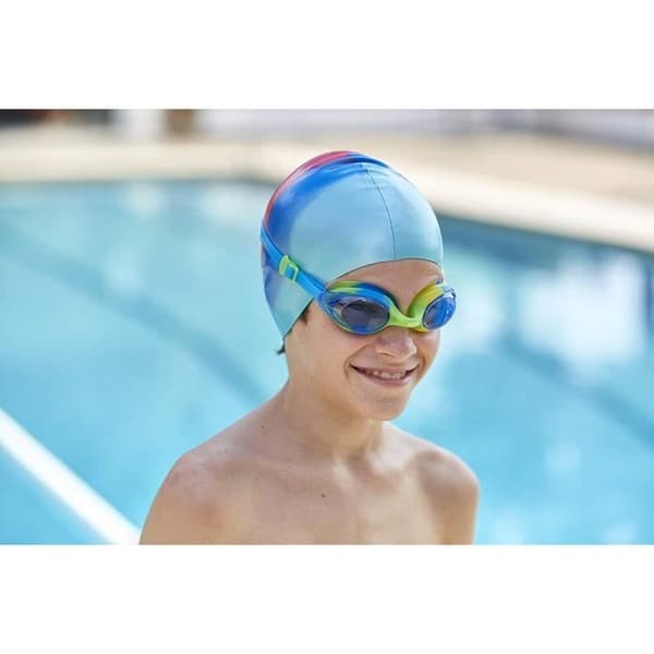 Zoggs Silicone Junior Multicolor Badmössa Ungdom Unisex, Blå/Röd/Aqua, 6-14 År - 305634