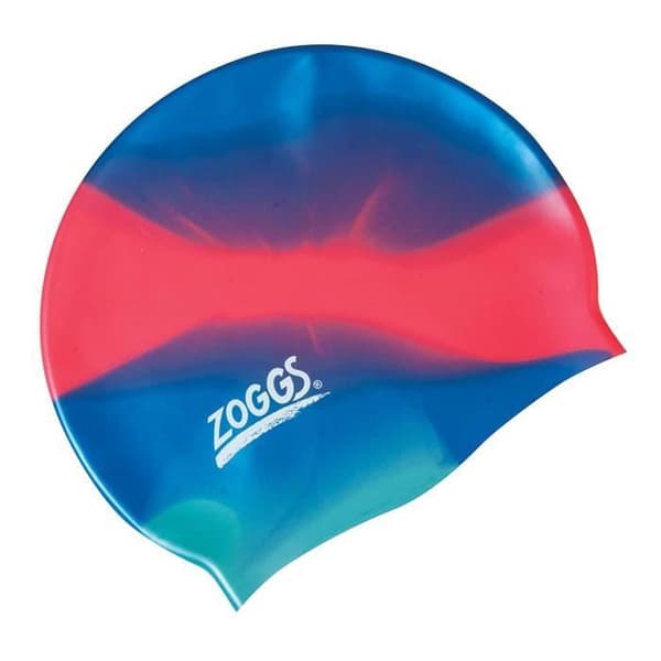 Zoggs Silicone Junior Multicolor Badmössa Ungdom Unisex, Blå/Röd/Aqua, 6-14 År - 305634