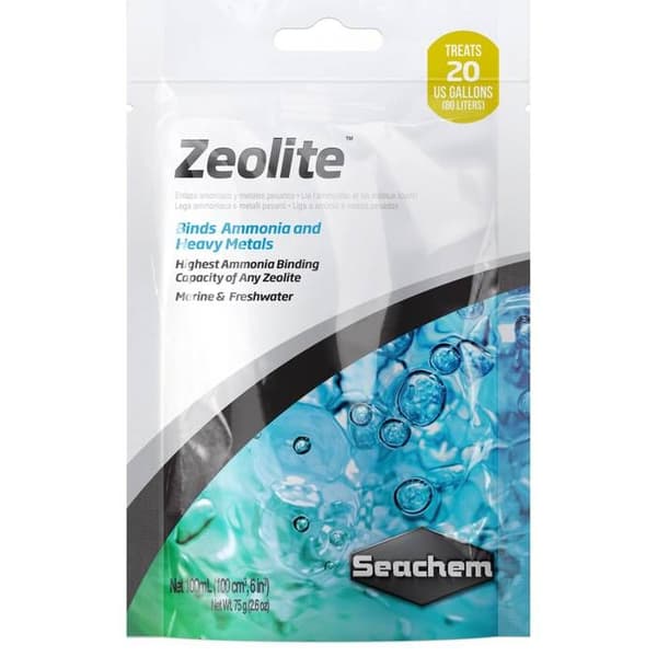 Nettojerande vatten för akvarium Seachem Zeolit - 250 ml