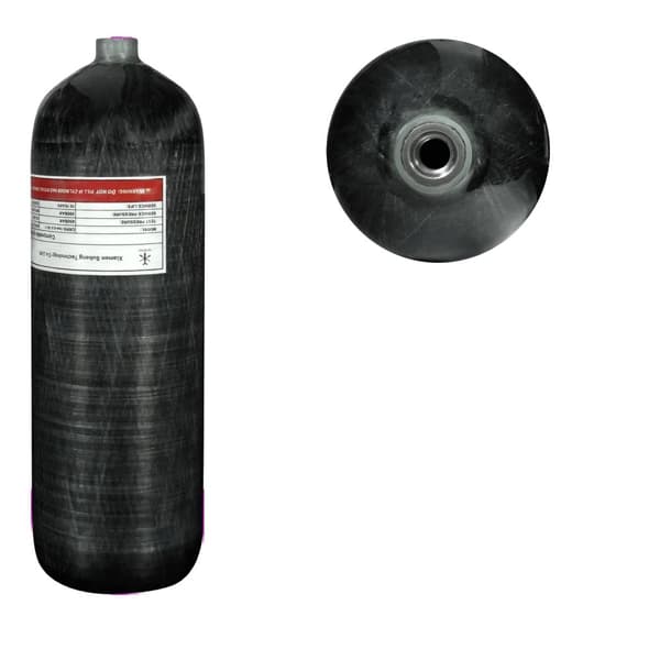 TUXING Korkeapaineinen sukellussylinteri, 6.8L kapasiteetti, kestävä hiilikuitu,6.8L