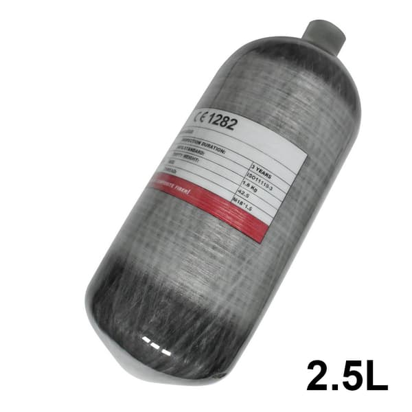 TUXING Sukellustankki, 4500psi Paine, 2.5L Tilavuus, Hiilikuiturakenne