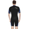 Miniatyrbild 3 av 4: Cressi Plage Man våtdräkt 2,5 mm, högstretch neopren Shorty våtdräkt för män, svart/blå, XXXXL/8 - XLV445028