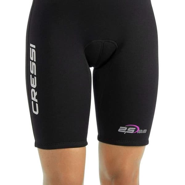 Cressi Med X Lady Shorty Dräkt i Neopren 2,5 mm Hög Stretch Svart/Rosa, S/S/2 (42/44) - XLV437542