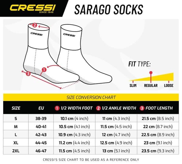 Cressi Sarago Socks Neopren Thermal Boots, unisex