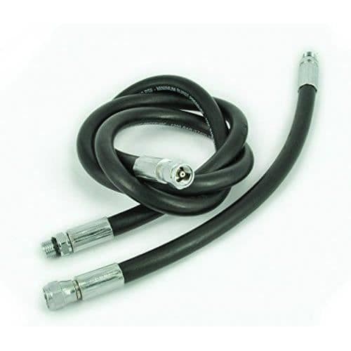 Bästa dykare Standard/gummi piska, 65-nbspcm gauge, 7/16-nbspF, 7/16-nbspm, svart - AE0349/4