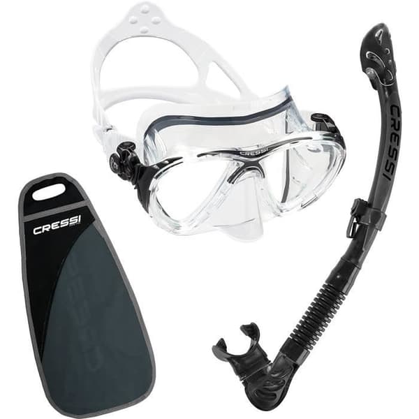 Cressi Big Eyes Evolution - Alpha Ultra Dry - Premium kit för vandring/dykning i vatten för vuxna - DS337050