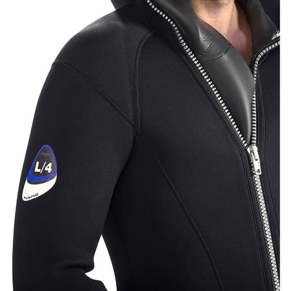 Cressi Diver Man Monpiece våtdräkt 5 mm allt-i-ett våtdräkt i ett stycke för män, svart/blå, L/4 (5 mm) - LU486504