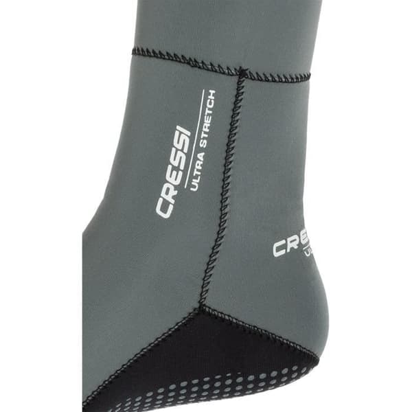 Cressi Premium Neopren Ultra Stretch Anti-Slip 1,5 mm strumpa för män och kvinnor - Grå S - 36/39 - DF200030