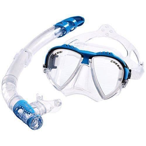 Cressi Matrix - Gamma Mask och Snorkel dykset - Klar/Blå - DS302501