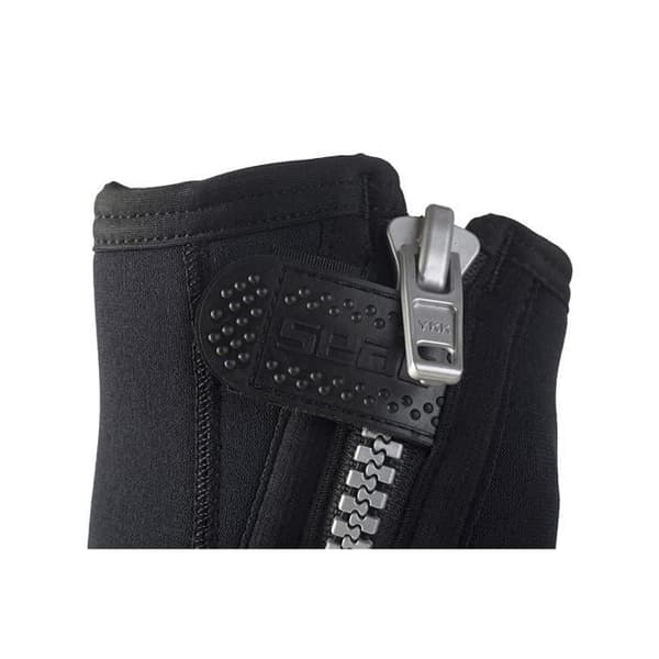 Seac Boot/Slipper Basic Hd 5 mm med dragkedja - Vulkaniserad halvstyv sula - Skyddad fot och hög komfort under