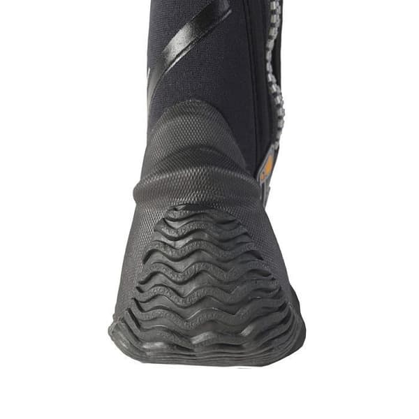 Seac Boot/Slipper Basic Hd 5 mm med dragkedja - Vulkaniserad halvstyv sula - Skyddad fot och hög komfort under