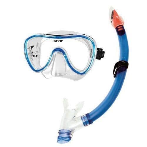 Seac Set Salina Siltra Masque och snorkel bora HD Blå - SET BIS SALINA SIL