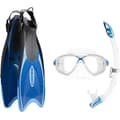 Miniatyrbild 1 av 2: Ensemble Dykningsutstyr - Cressi - Palau - Føtter, Maske, Snorkel - Transportbag Inkludert - Blå/Lys Blå