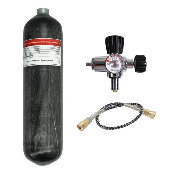 TUXING 3L Kolfiber Cylinder, Arbetstryck 300 BAR, Lättviktsdesign,3L med ventil