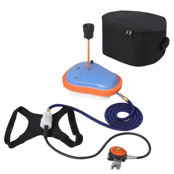 Scuba Diving Ventilator, 50-minutters batterilevetid, 7-meter dybdekapacitet,Kan arbejde i 45 minutter, Send pakke