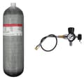 Miniatyrbillede 1 af 2: Højtryks kulfiber cylinder, 4,7L volumen, M18*1,5 gevind,4,7L med ventil