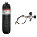 Miniatyrbillede 1 af 2: TUXING Carbonfiber Cylinder, 3L Volumen, 300 BAR Arbejdstryk,3L med ventil