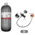 Miniatyrbillede 1 af 2: TUXING Carbonfiber Cylinder, 2L Kapacitet, 300 BAR Arbejdstryk,2L med ventil, 2L
