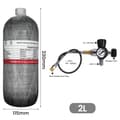 Miniatyrbild 2 av 2: TUXING Kolfiber Cylinder, 2L Volym, 300 BAR Arbetstryck,2L med ventil, 2L