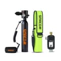 Miniatyrbild 2 av 2: SMACO Mini Scuba Tank, 0,5L kapacitet, upp till 10 minuters dykningstid,Paket B - SVART