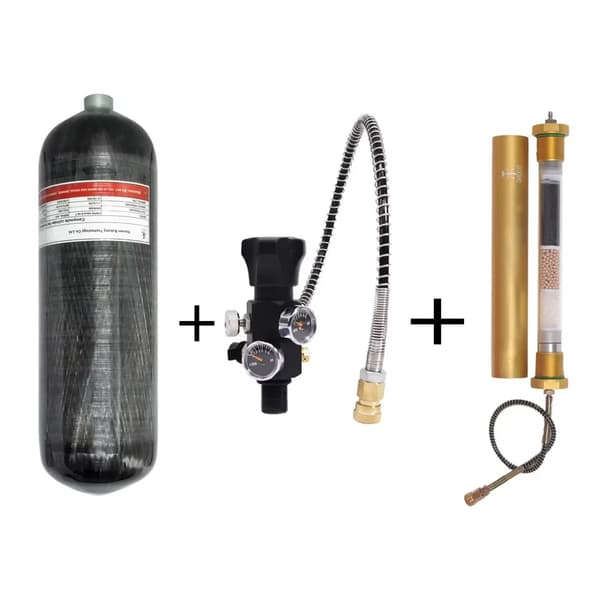 TUXING Kolfiber Cylinder, 6.8L Volym, 300 BAR Arbetstryck,6,8L med A
