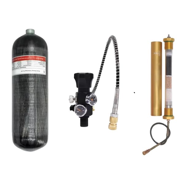 TUXING Kolfiber Cylinder, 6.8L Volym, 300 BAR Arbetstryck,6,8L med A
