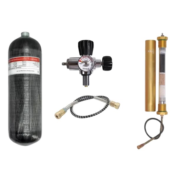 TUXING Kolfiber Cylinder, 6.8L Volym, 300 BAR Arbetstryck,6.8L med C
