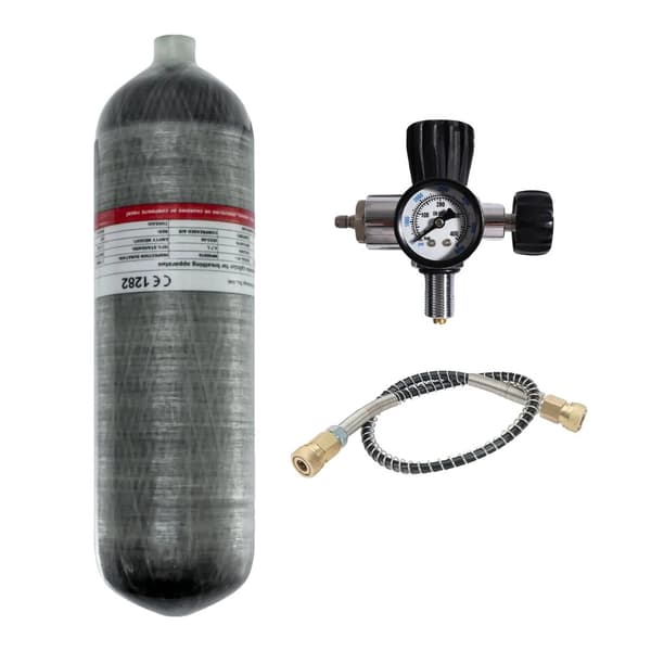 Högtryckskolfibercylinder, volym på 4,7L, kapacitet på 300 BAR,4,7L med ventil