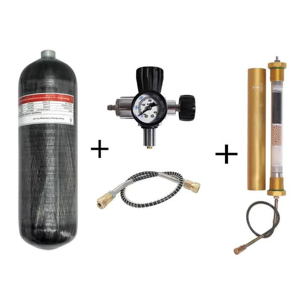 TUXING Carbonfiber Cylinder, 6,8L Volumen, 300 BAR Arbejdstryk,6.8L med B