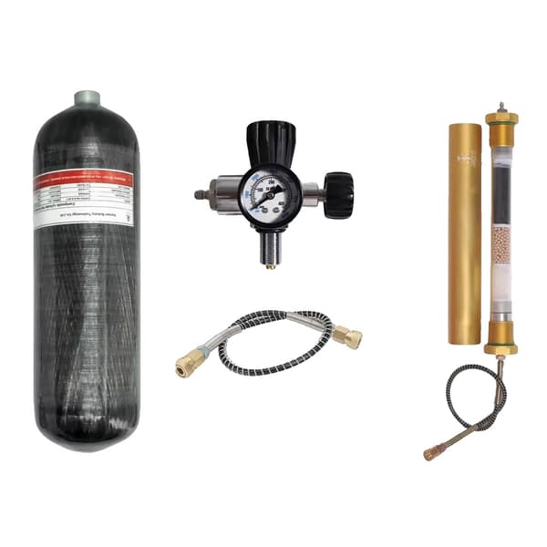 TUXING Kolfiber Cylinder, 6.8L Volym, 300 BAR Arbetstryck,6,8L med B