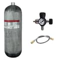 Miniatyrbillede 1 af 2: TUXING 9L Kulfiber Cylinder, 300 BAR Høj Arbejdstryk, Letvægtsdesign,9L med ventil A