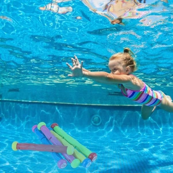 5 st Båtar för dykning Multicolor Poolleksaker Underwater Träningsspel Vattenleksaker Strand Sommar Simleksaker