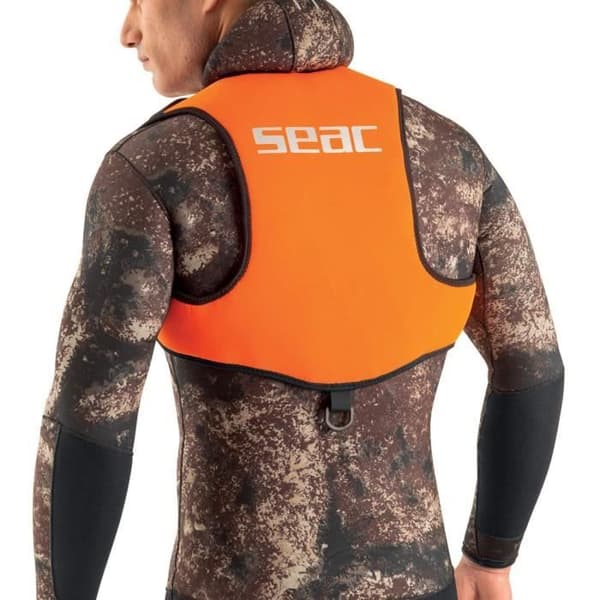 SEAC Harness Weight Carrier Väst Spearfishing, Fridykning och Snorkling Unisex-Vuxen, Orange,