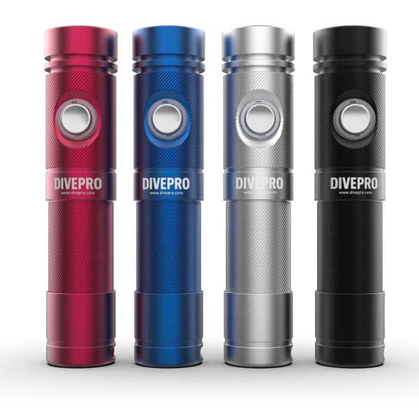 Divepro Vedenalainen Sukellusvalo S 10 6° Hopeinen 1000 Lumens