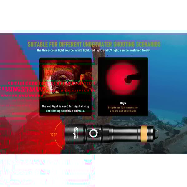 Orcatorch Taskulamppu D Video Triple 710v Hopeinen 2000 Lumens
