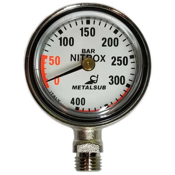 Metalsub Nitrox Gauge Capsule Diameter 50 Mm Søvfarvet