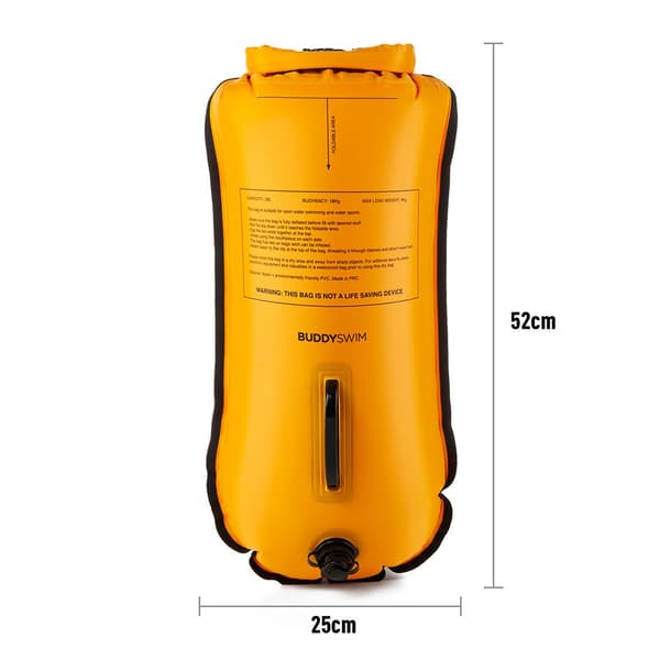 Buddyswim Boj Caution Swimmer At Work 28l Gul 28 Liters