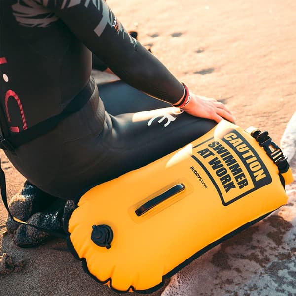 Buddyswim Boj Caution Swimmer At Work 28l Gul 28 Liters