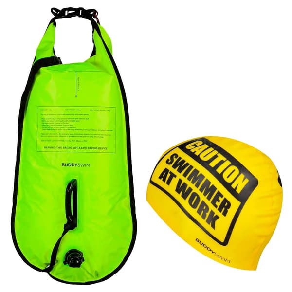 Buddyswim Boj Caution Swimmer At Work 28l Gul 28 Liters