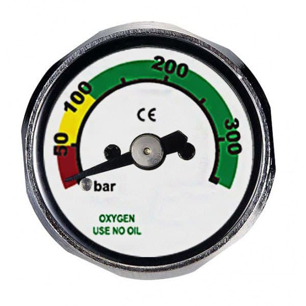 Tecnomar Pony Pressure Indicator Nitrox Musta