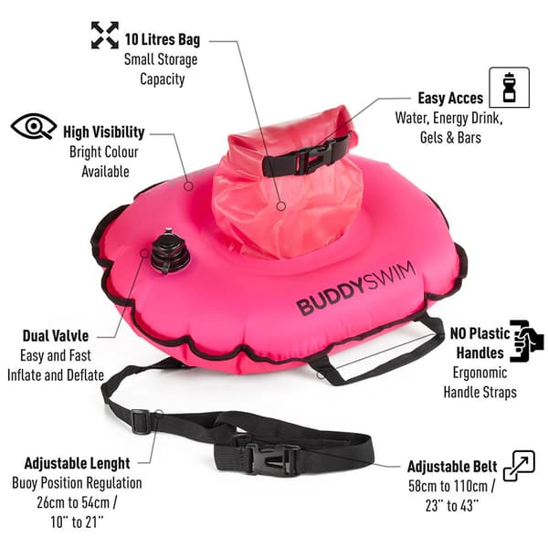 Buddyswim Bøje Hydrastation Rosa