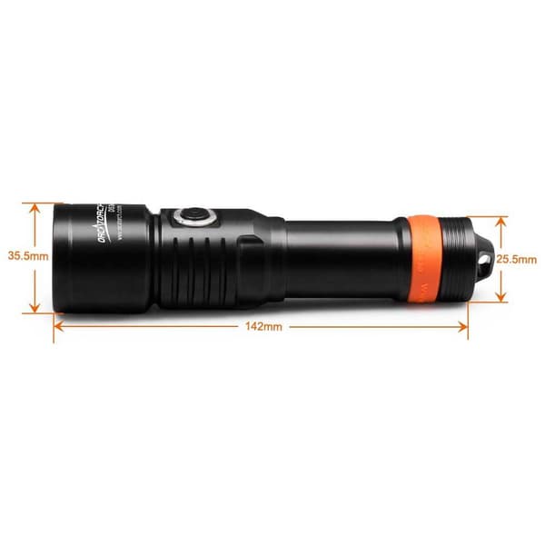 Orcatorch Led Lommelygte D530 Søvfarvet